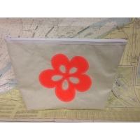 Trousse fleur orange (grand)