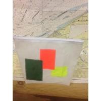 Toiletzak gekleurde vierkanten (kl1)